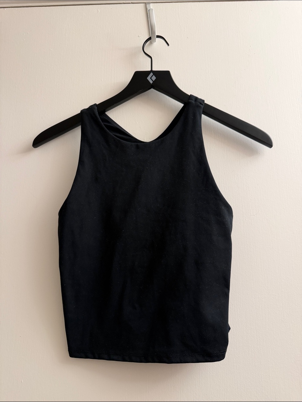 Jockey Black High-Neck Crop Tank